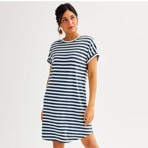 Women's Sonoma Goods For Life® Knit Shift Dress Navy Women’s XS